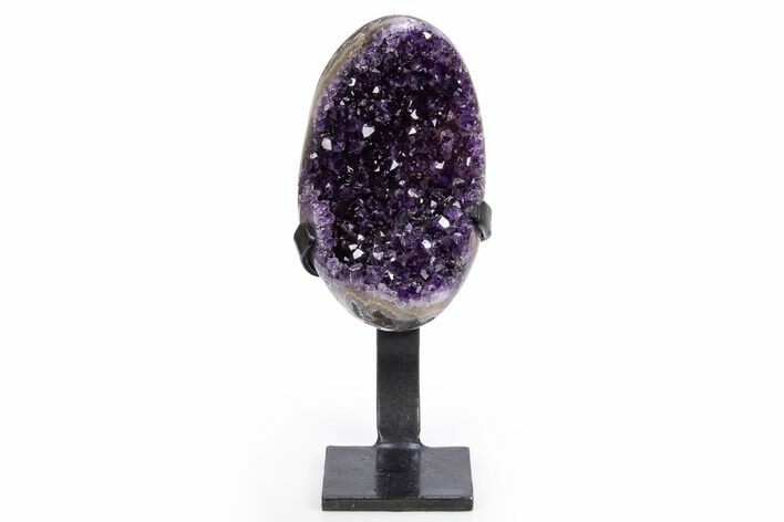 Amethyst Geode With Metal Stand - Uruguay #306878